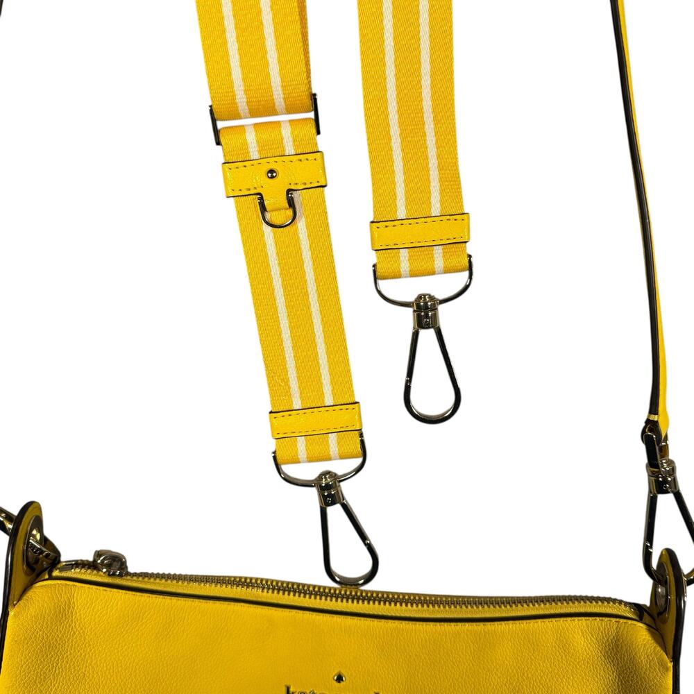 Kate Spade New York Rosie Small Crossbody Mango Ice w/ Plain and Striped Straps - Picture 8 of 12